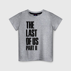 Футболка хлопковая детская The Last Of Us PART 2, цвет: меланж