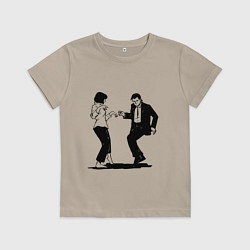 Футболка хлопковая детская Грязные танцы Z, цвет: миндальный