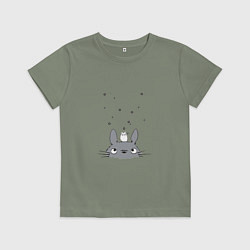 Детская футболка Любопытный Тоторо и Сажа