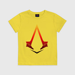 Футболка хлопковая детская Assassins Creed, цвет: желтый