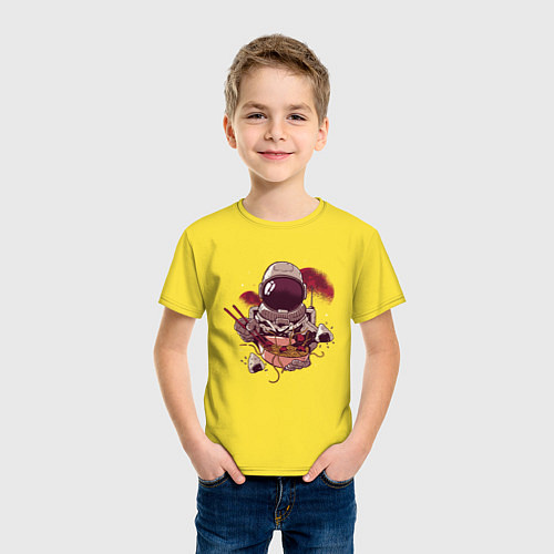 Детская футболка Astronaut Ramen / Желтый – фото 3
