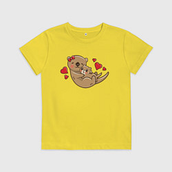 Детская футболка Милая морская выдра