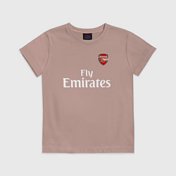 Футболка хлопковая детская ARSENAL, цвет: пыльно-розовый