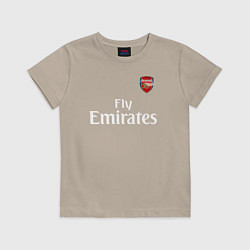 Футболка хлопковая детская ARSENAL, цвет: миндальный
