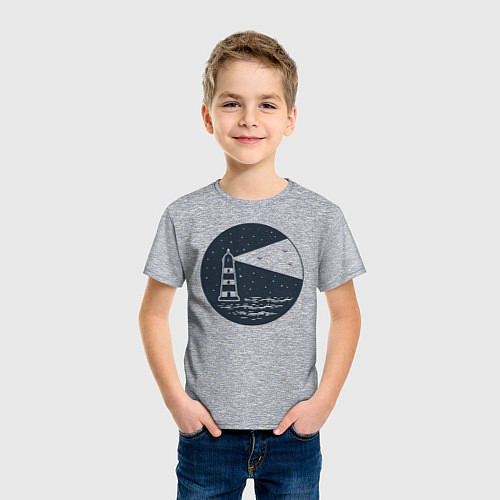 Детская футболка Маяк / Меланж – фото 3