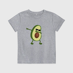 Футболка хлопковая детская Авокадо дэб, цвет: меланж