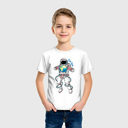 Футболка хлопковая детская Elon Musk, цвет: белый — фото 2