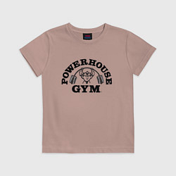 Футболка хлопковая детская GYM, цвет: пыльно-розовый