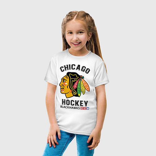 Детская футболка CHICAGO BLACKHAWKS NHL / Белый – фото 4