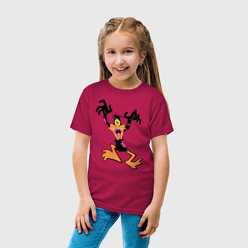 Детская футболка Зомби Даффи / Маджента – фото 4