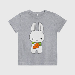 Детская футболка Зайчик с морковкой