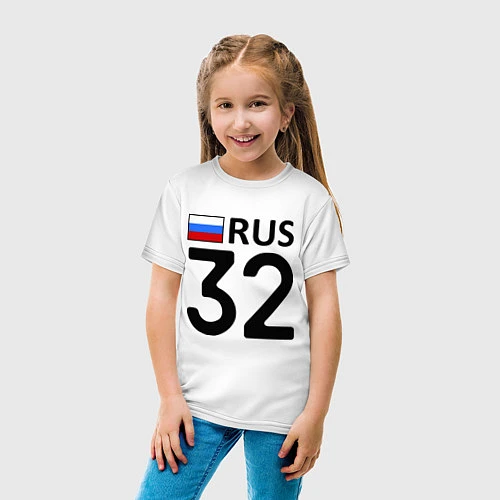 Детская футболка RUS 32 / Белый – фото 4