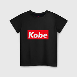Футболка хлопковая детская Kobe, цвет: черный