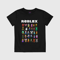 Футболка хлопковая детская ROBLOX PIGGY, цвет: черный