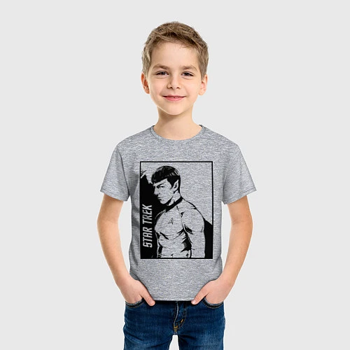 Детская футболка StarTrek Spock Z / Меланж – фото 3