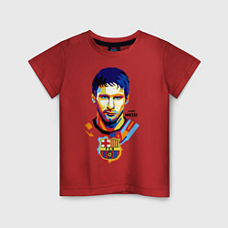 Футболка хлопковая детская Barcelona FC, цвет: красный