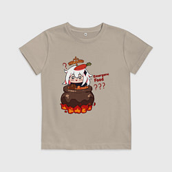 Детская футболка Genshin Impact Paimon food