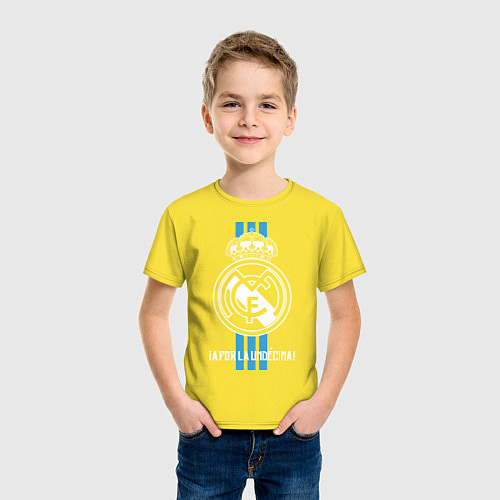 Детская футболка Real Madrid FC / Желтый – фото 3
