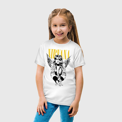 Детская футболка Nirvana / Белый – фото 4