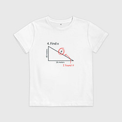 Детская футболка Find X, найдите X