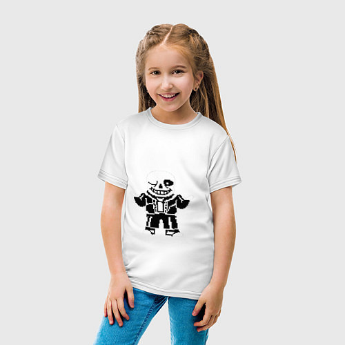 Детская футболка Understale - Sans / Белый – фото 4