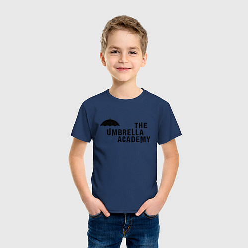 Детская футболка Umbrella Academy / Тёмно-синий – фото 3