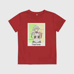 Футболка хлопковая детская Sucrose, цвет: красный