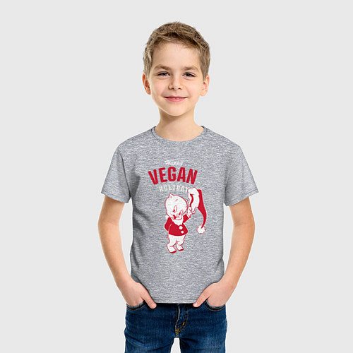 Детская футболка Порки Пиг / Меланж – фото 3