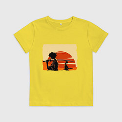 Детская футболка Самурай Чамплу Мугэн и Дзин