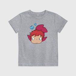 Детская футболка Рыбка Поньо на утесе