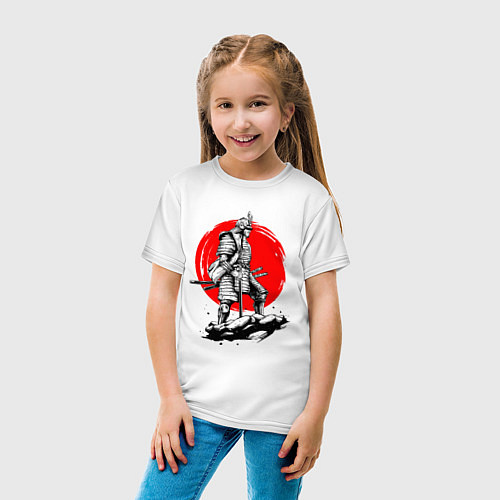 Детская футболка САМУРАЙ / Белый – фото 4
