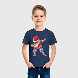 Футболка хлопковая детская Santa Dab, цвет: тёмно-синий — фото 2
