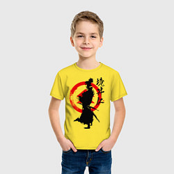 Футболка хлопковая детская Ghost of Tsushima, цвет: желтый — фото 2