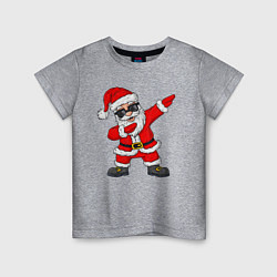 Футболка хлопковая детская Dabing Santa, цвет: меланж