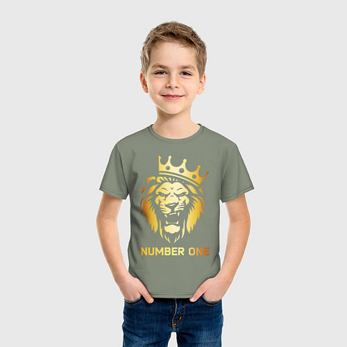 Детская футболка ЗОЛОТОЙ ЛЕВ / Авокадо – фото 3