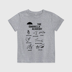 Детская футболка АК АМБРЕЛЛА АВТОГРАФЫ АКТЁРОВ