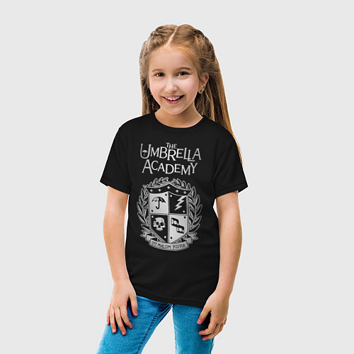 Детская футболка Академия Амбрелла / Черный – фото 4