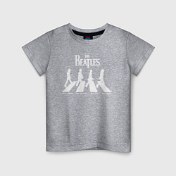 Футболка хлопковая детская The Beatles, цвет: меланж