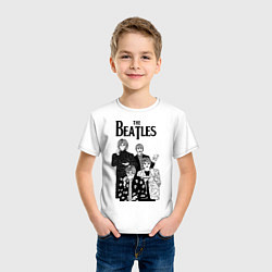 Футболка хлопковая детская THE BEATLES, цвет: белый — фото 2