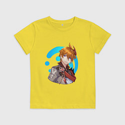 Футболка хлопковая детская Тарталья, цвет: желтый