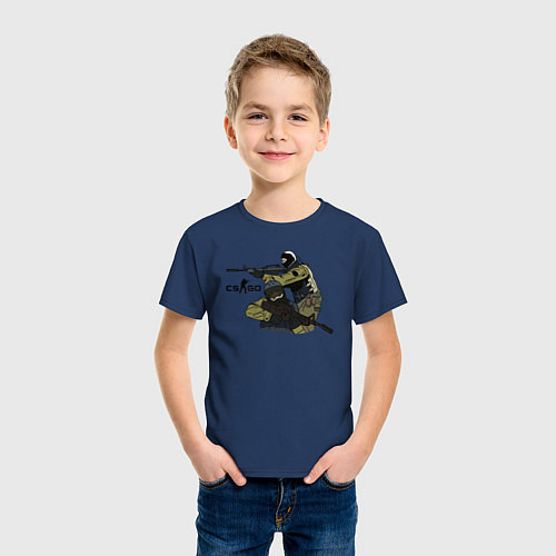 Детская футболка CS:GO / Тёмно-синий – фото 3