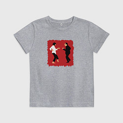 Футболка хлопковая детская Dance mia vega, цвет: меланж