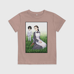 Футболка хлопковая детская Изабелла и Рей Z, цвет: пыльно-розовый