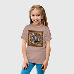 Футболка хлопковая детская Прага, цвет: пыльно-розовый — фото 2