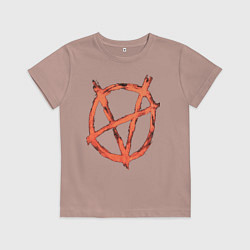 Футболка хлопковая детская VETEMENTS 20, цвет: пыльно-розовый