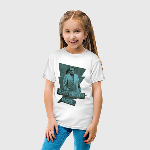 Детская футболка Мистер Среда Американские Боги / Белый – фото 4