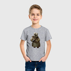 Футболка хлопковая детская Little Nightmares, цвет: меланж — фото 2