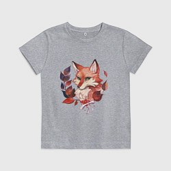 Детская футболка Акварельный лис