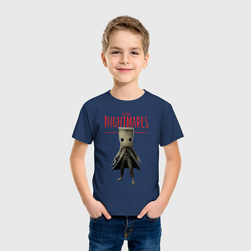 Детская футболка Little Nightmares / Тёмно-синий – фото 3