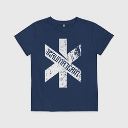 Футболка хлопковая детская TRAUMA TEAM Cyberpunk 2077, цвет: тёмно-синий
